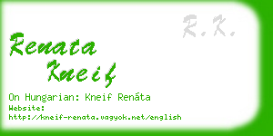 renata kneif business card