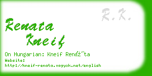 renata kneif business card